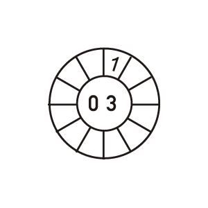 Značka - Měsíc + rok